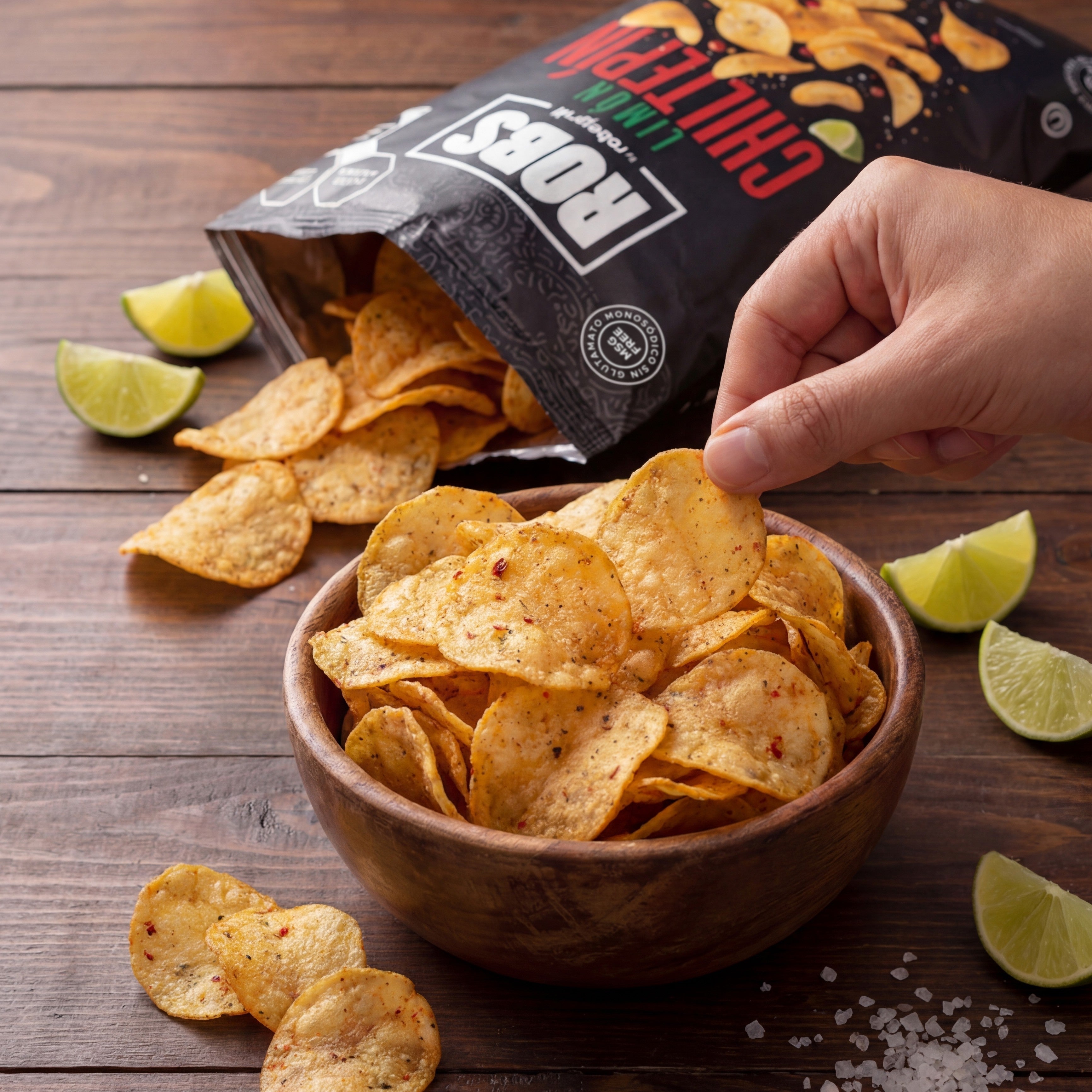 Kit Chips Limón Chiltepín | 3 Bolsas de 50 g (150 g)