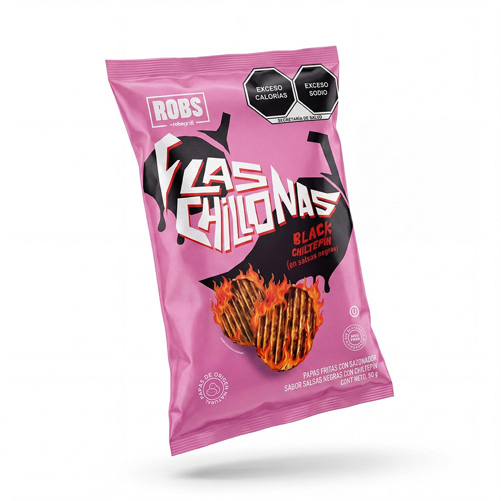Kit Chillonas Sabor Chiltepín y Salsas Negras | 3 Bolsas de 50 g (150 g)